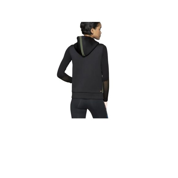 Alala Bond Scuba Hooded Vest Full Zip Black Green Size Small - Picture 3 of 11